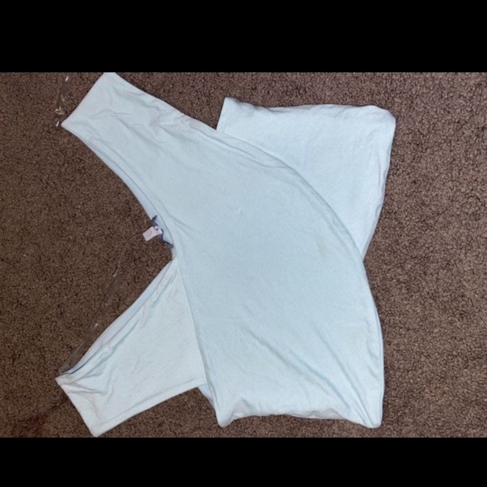 Light blue top
